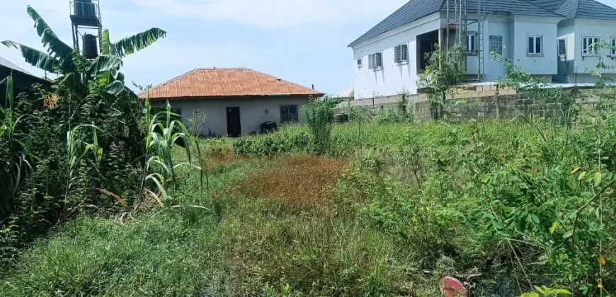 A full plot of land with 3 bedroom bungalow